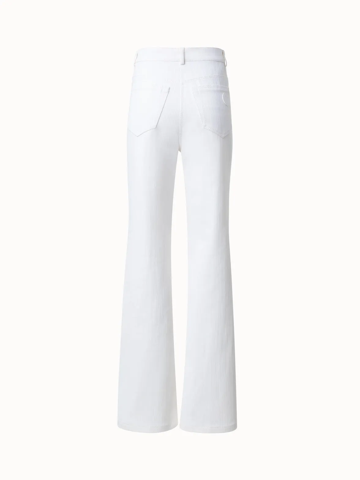 Bootcut Cotton Denim Stretch Pants