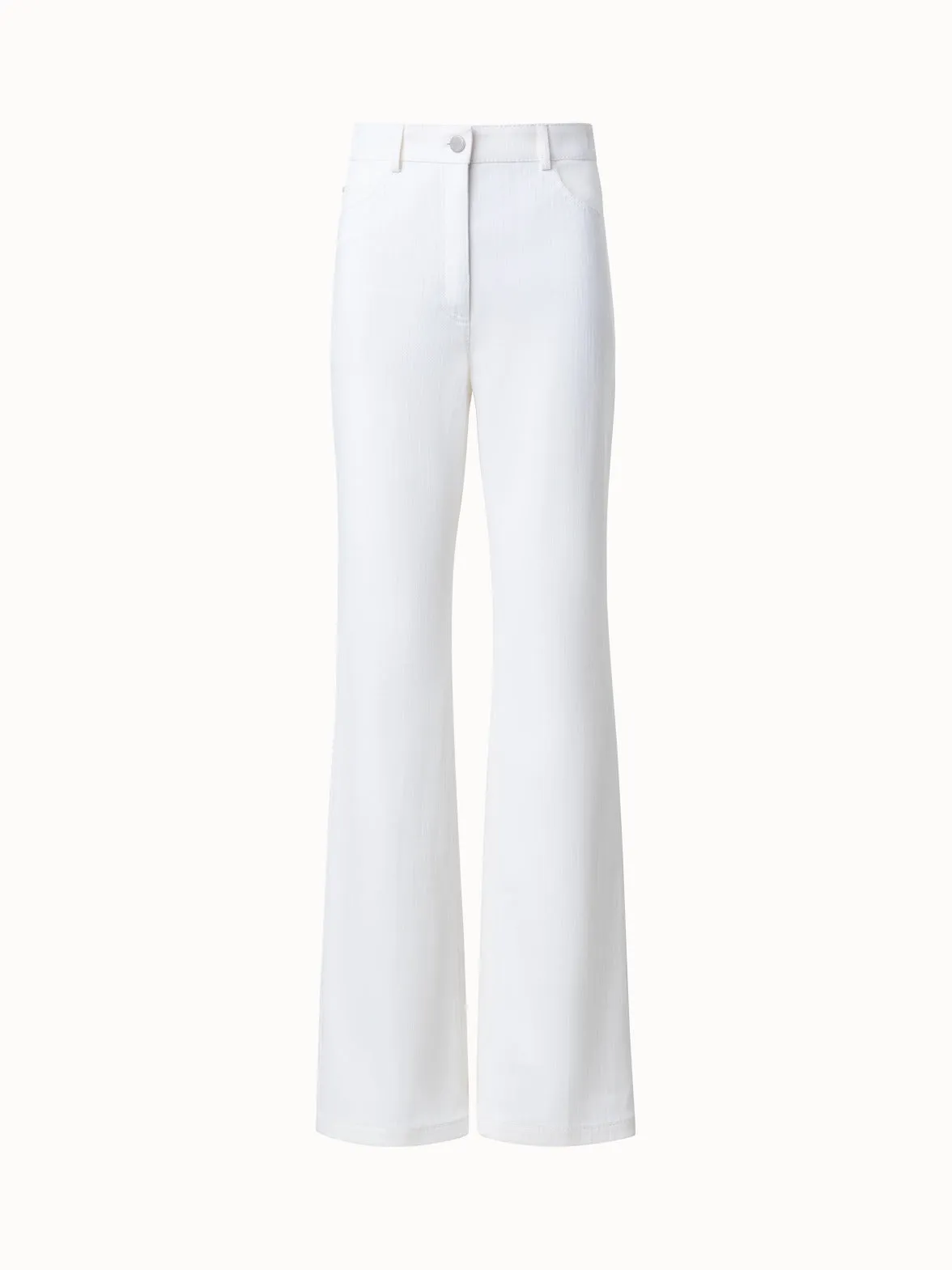 Bootcut Cotton Denim Stretch Pants
