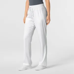 Boundless 5251 Bootcut Scrub Pants White