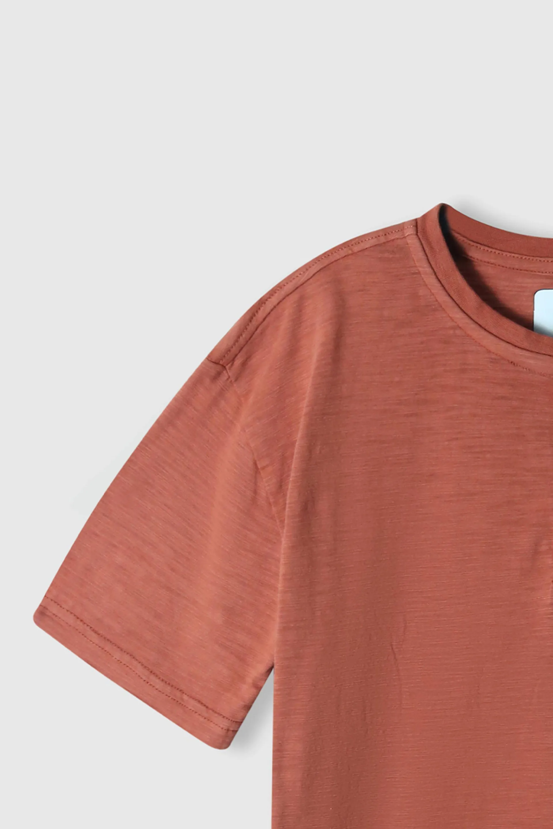 Boys Soft Cotton Henley T-Shirt With Pocket