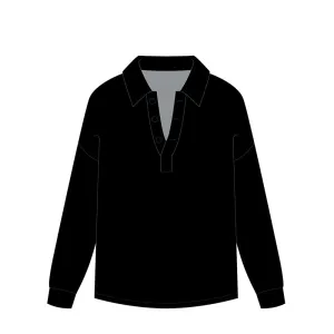 Brunette Button Up Polo