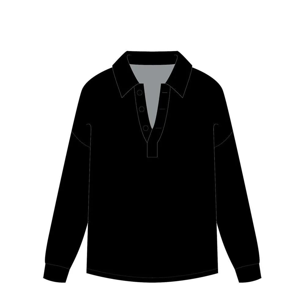Brunette Button Up Polo