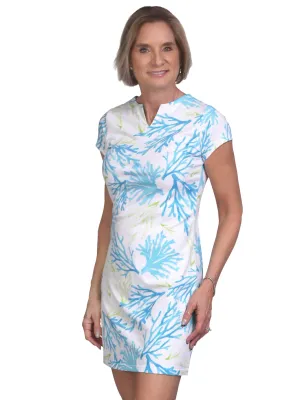 Callie Short Sleeve Shift Dress Belize