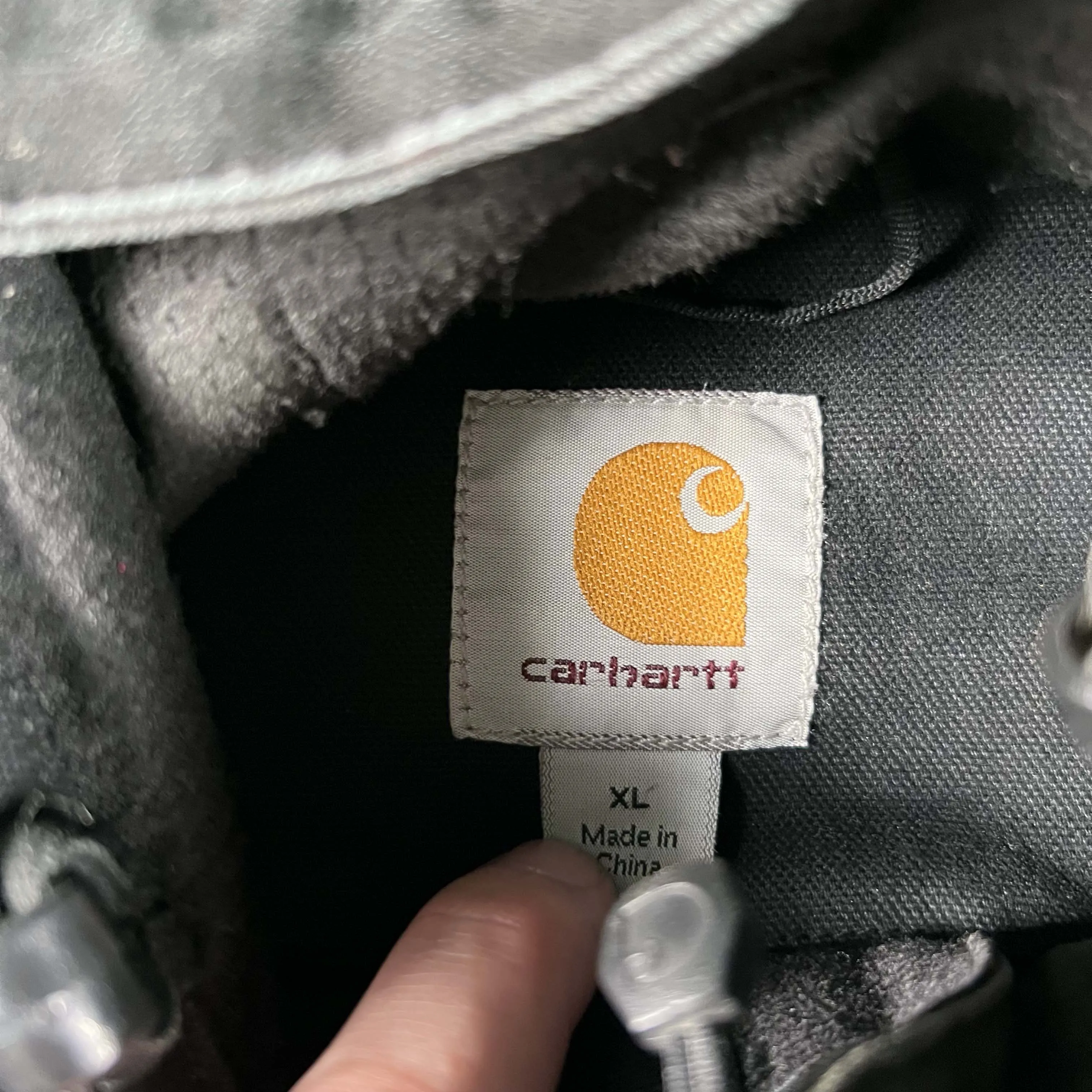 Carhartt Light Canvas Hooded Work Jacket- XL