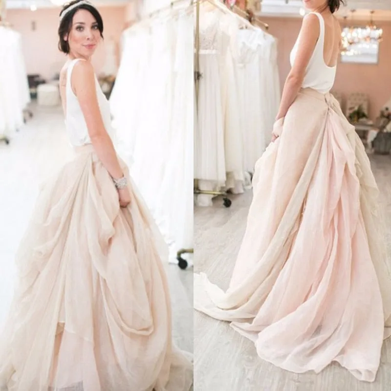 Chiffon Flouncing  Skirt Fashion Ruffles Big