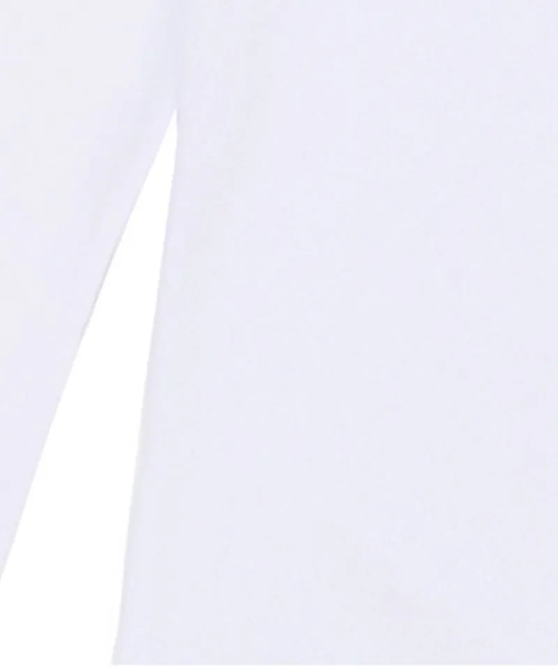 CHUCUCHU Knit Collar Point T-Shirt - White