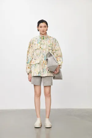 Coat / JNBY Oversized Floral Prints Jacket
