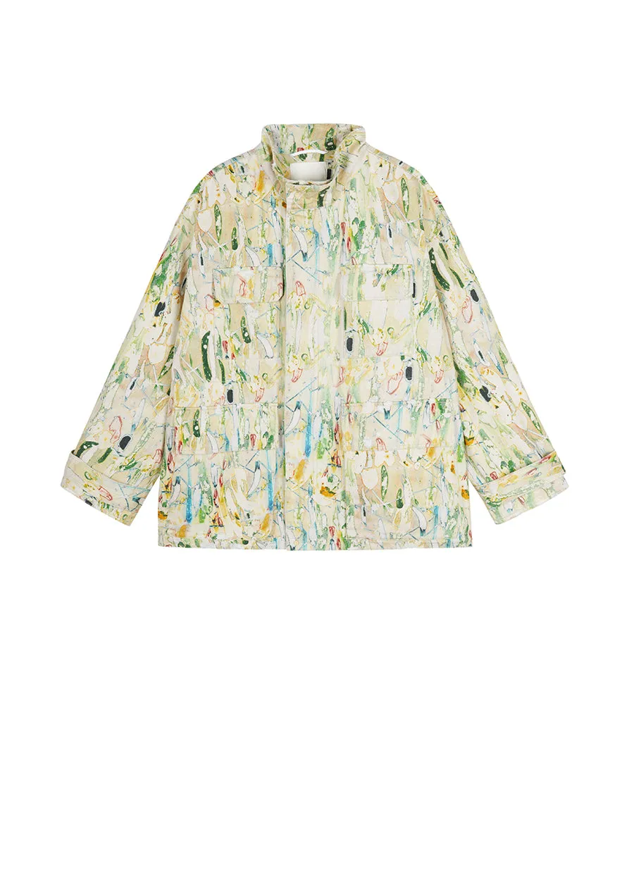 Coat / JNBY Oversized Floral Prints Jacket