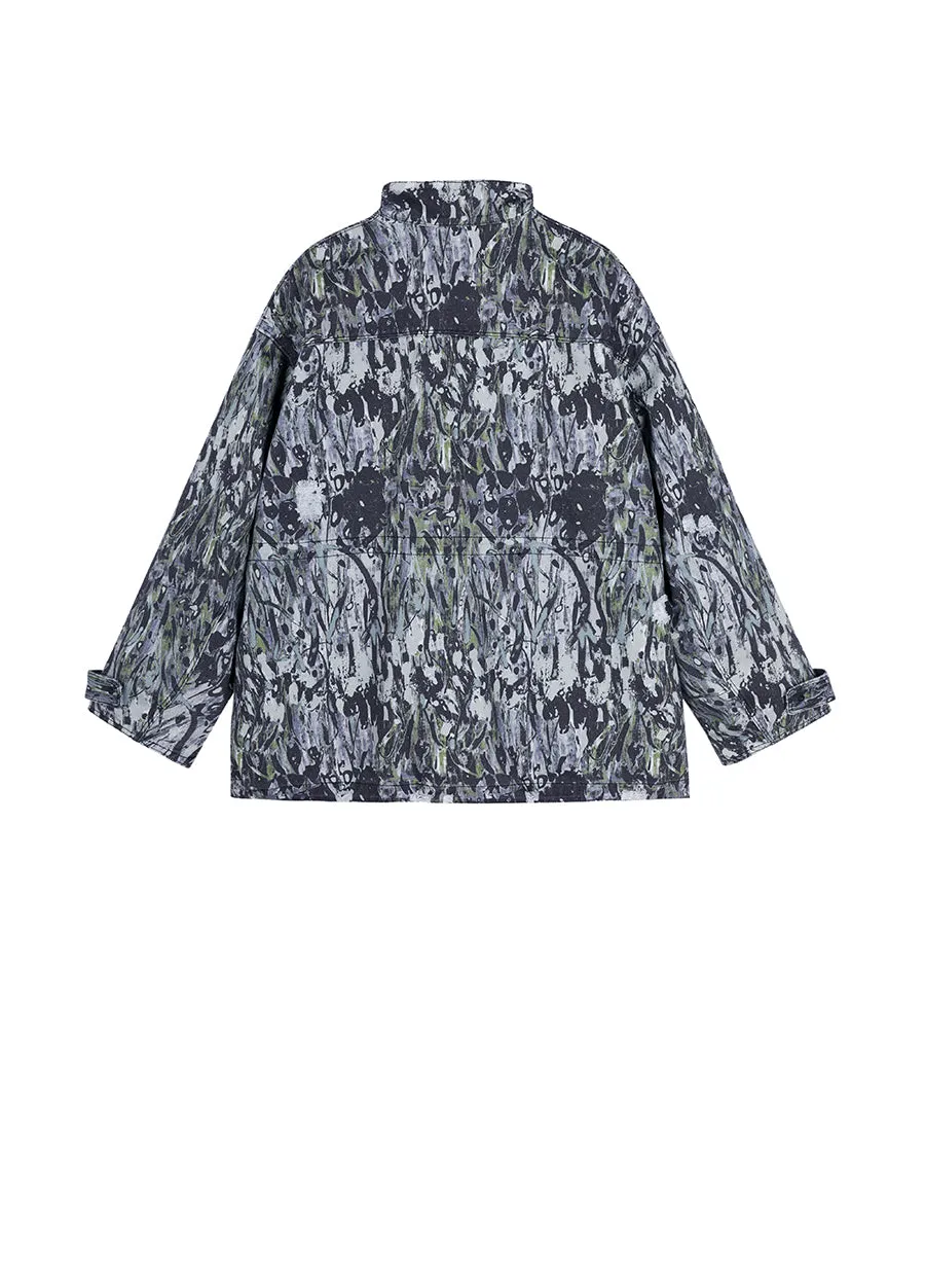 Coat / JNBY Oversized Floral Prints Jacket