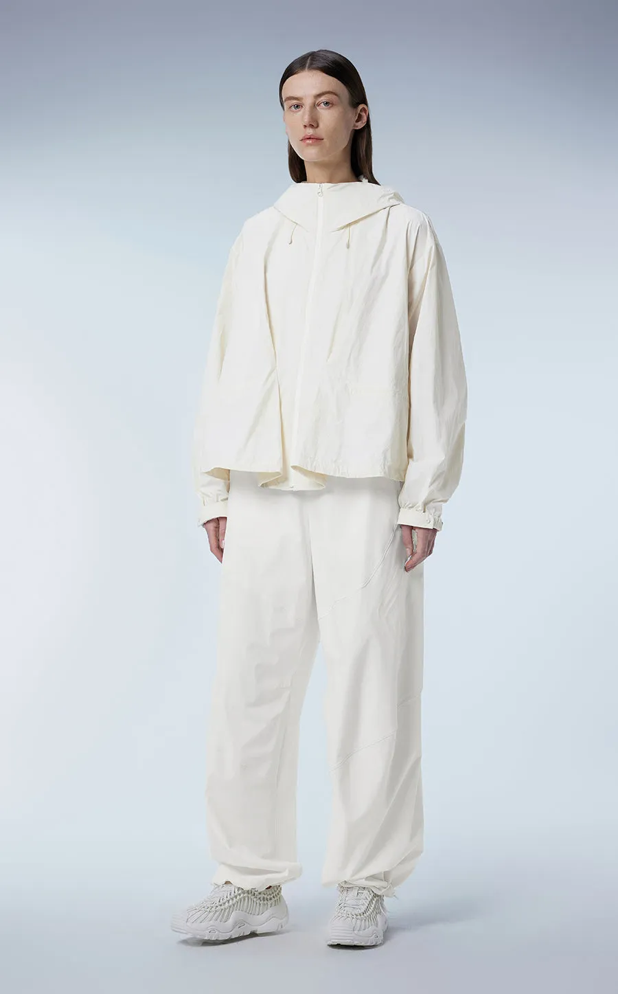 Coat / JNBY Oversized Zipper Placket Hooded Jacket
