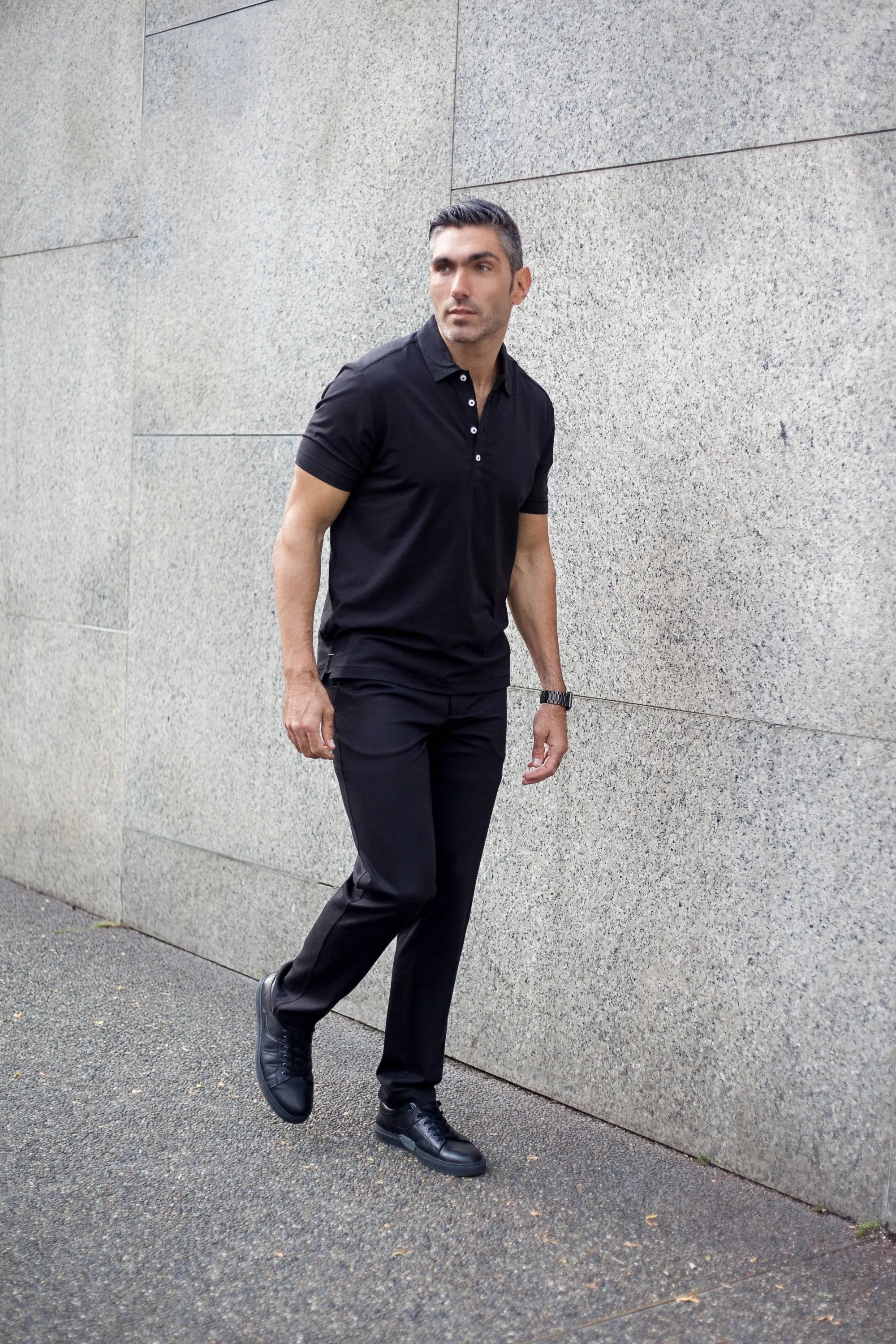 Coolest Polo Tech Shirt Black