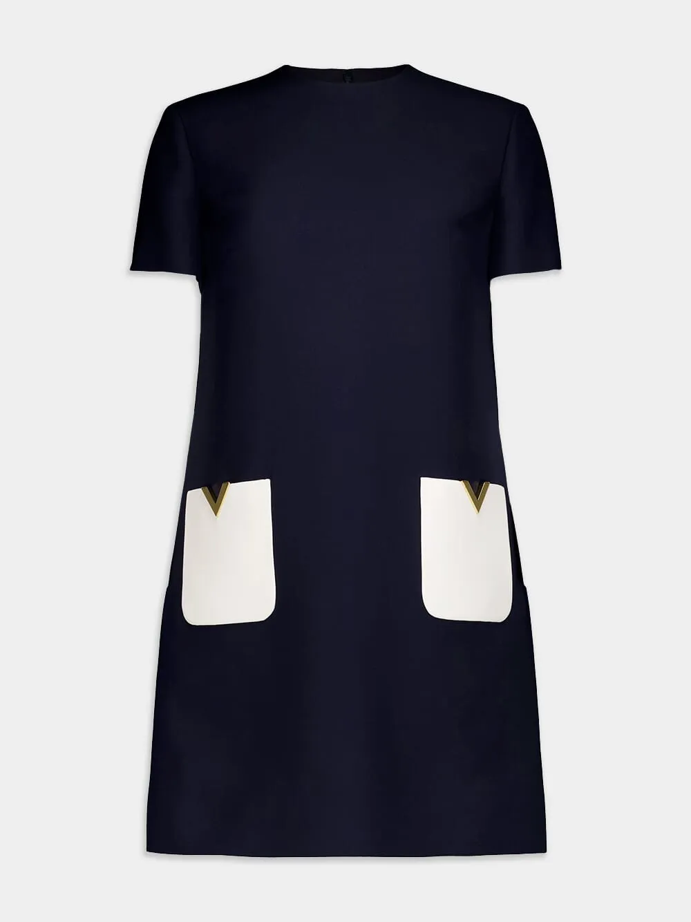 Crepe Couture Short Dress