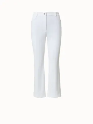 Cropped Bootcut Cotton Denim Stretch Pants