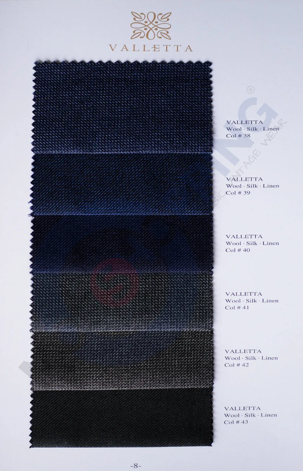 Custom 2 Piece Suit -  Valletta Fabric Collection 2 Piece Suit