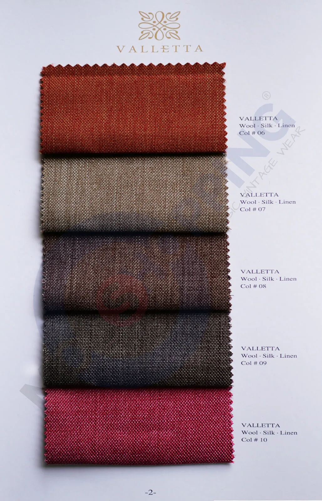 Custom 2 Piece Suit -  Valletta Fabric Collection 2 Piece Suit