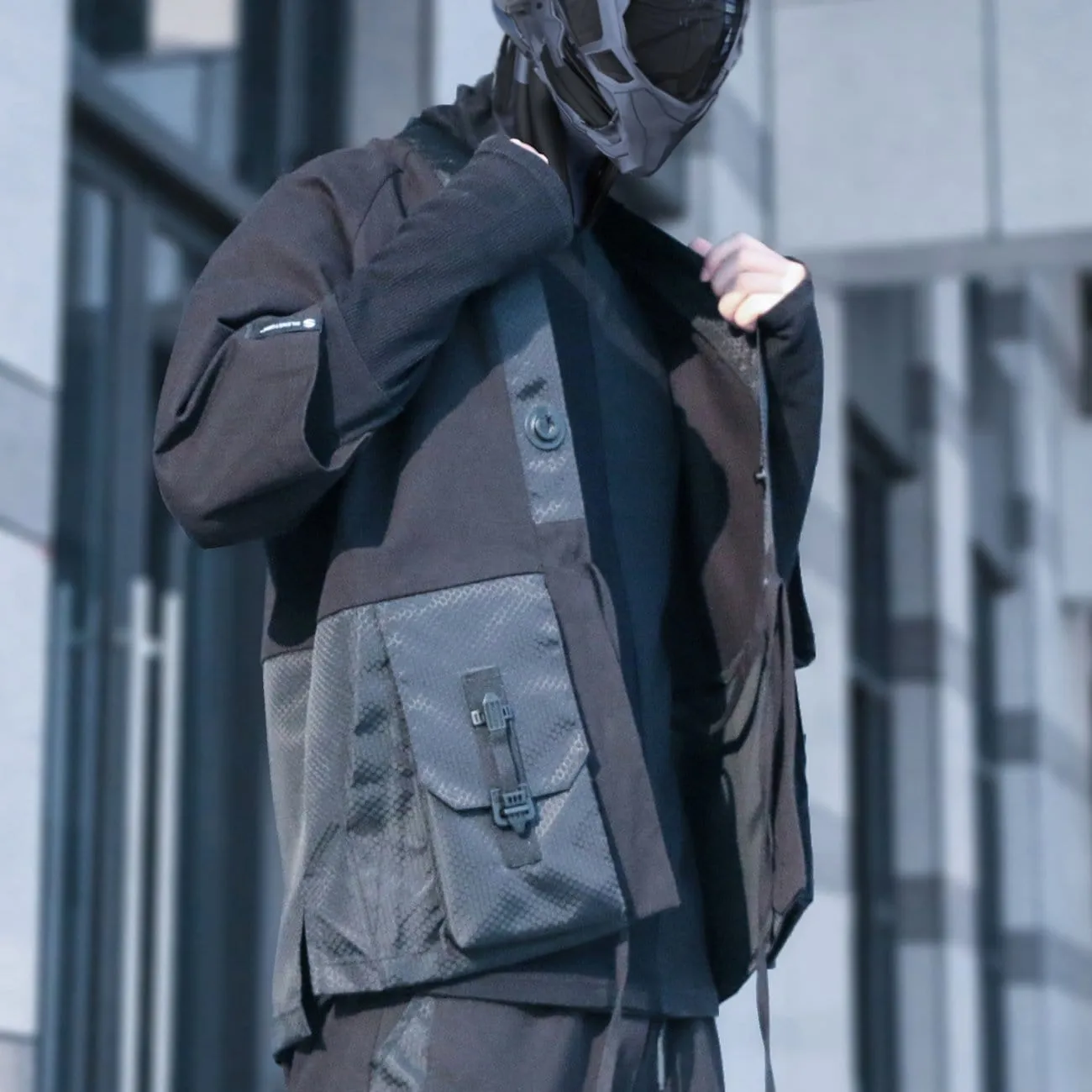Cyberpunk Patchwork Cardigan Jacket