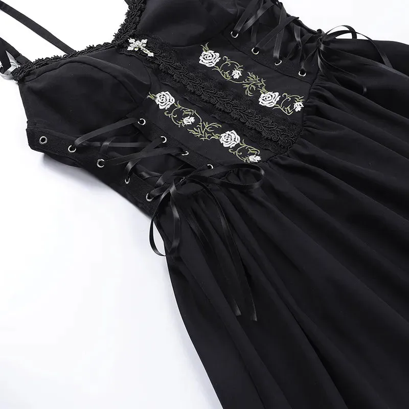 Dark Gothic Aesthetic Bandage Corset Dress