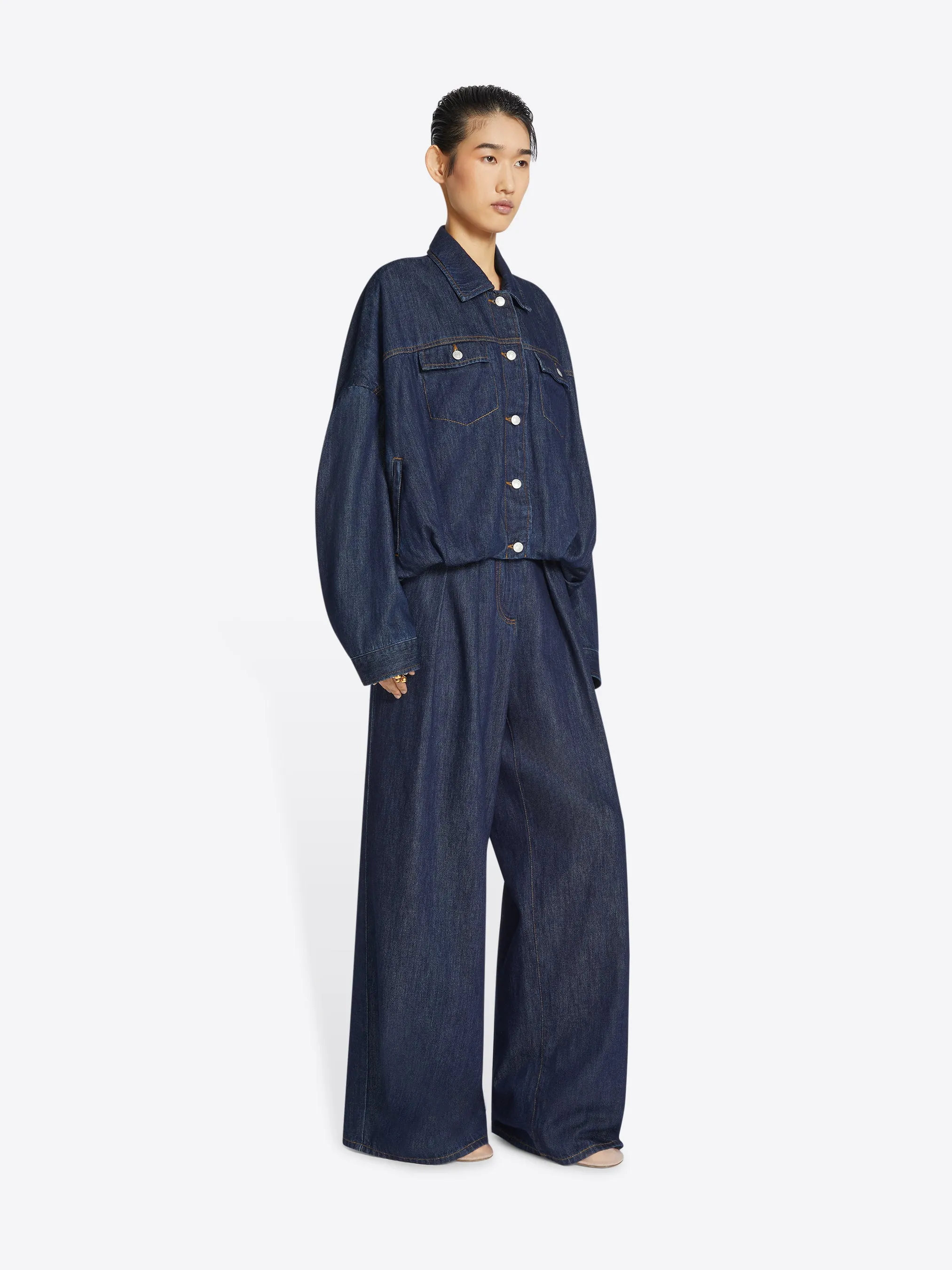 Denim blouson