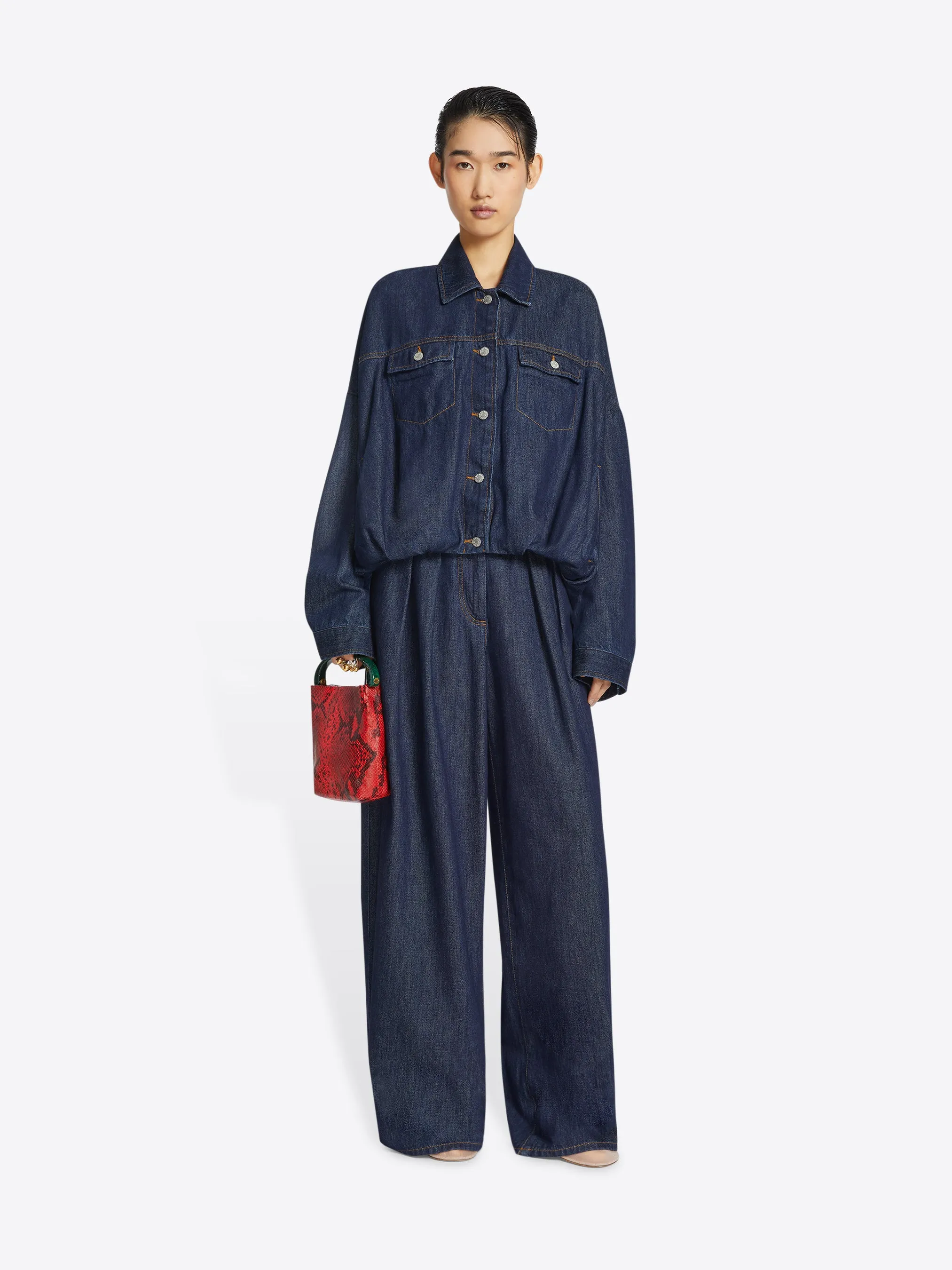 Denim blouson