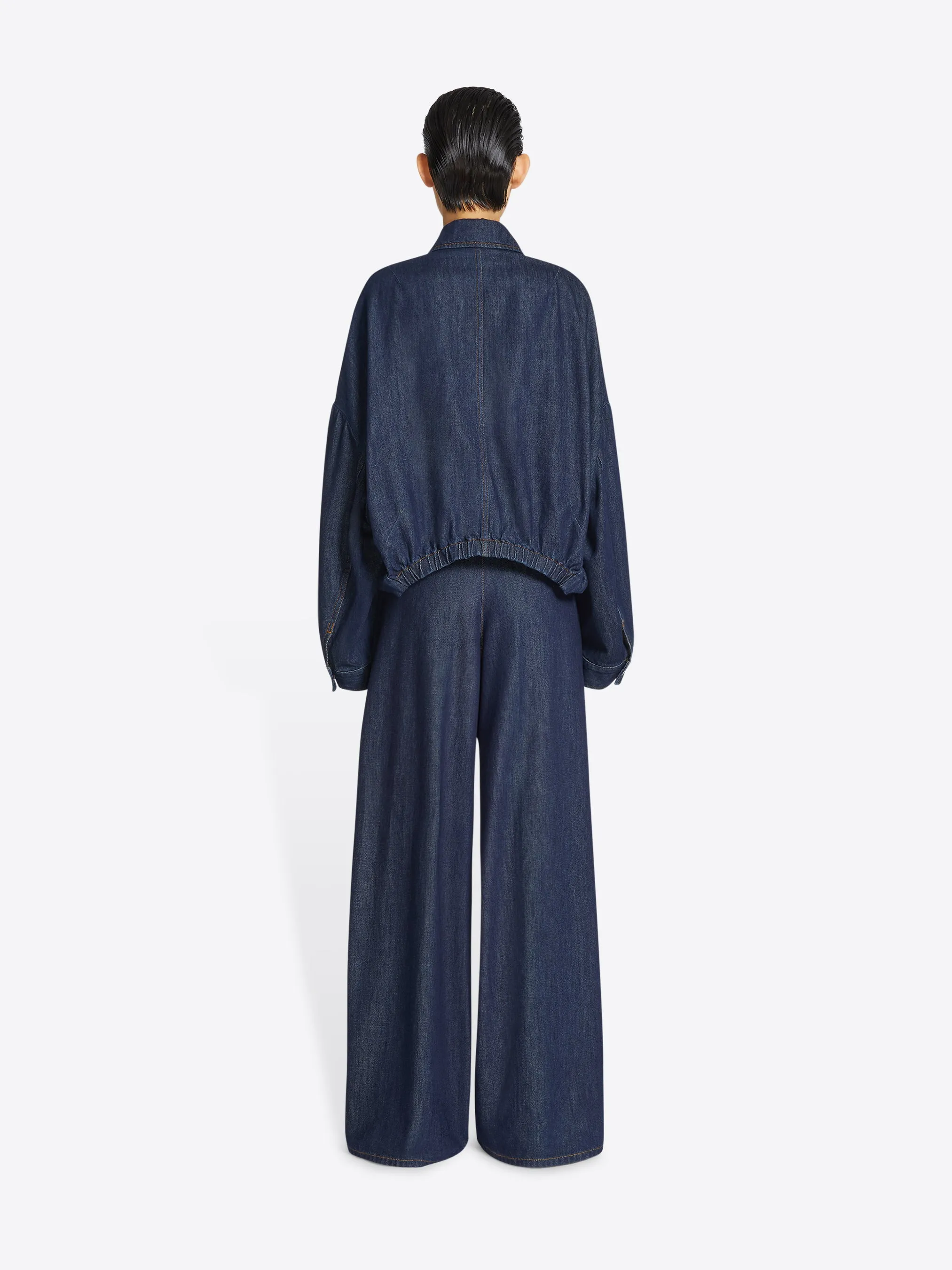 Denim blouson