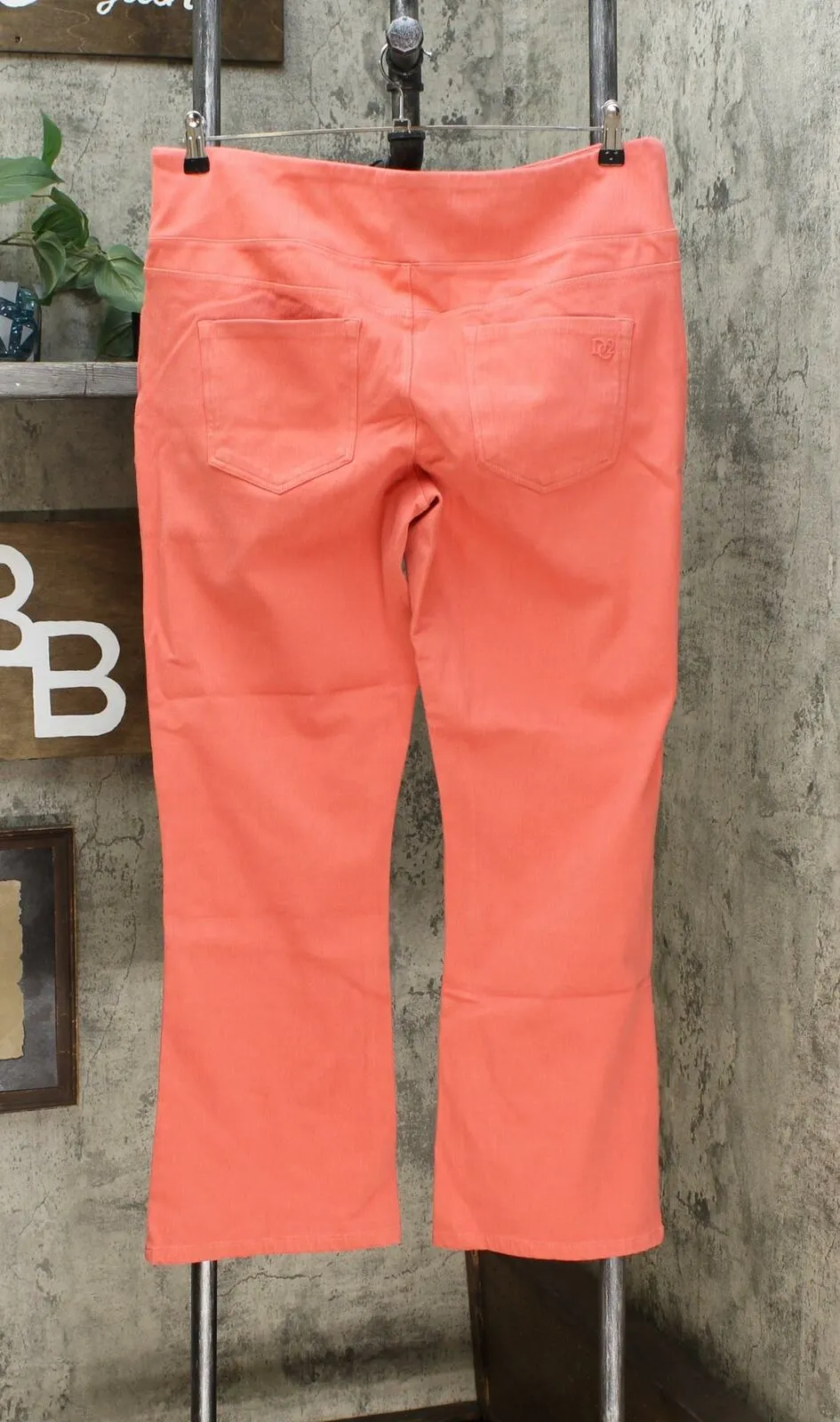 DG2 by Diane Gilman Women's Petite Stretch Knit Twill Boot Cut Jeggings