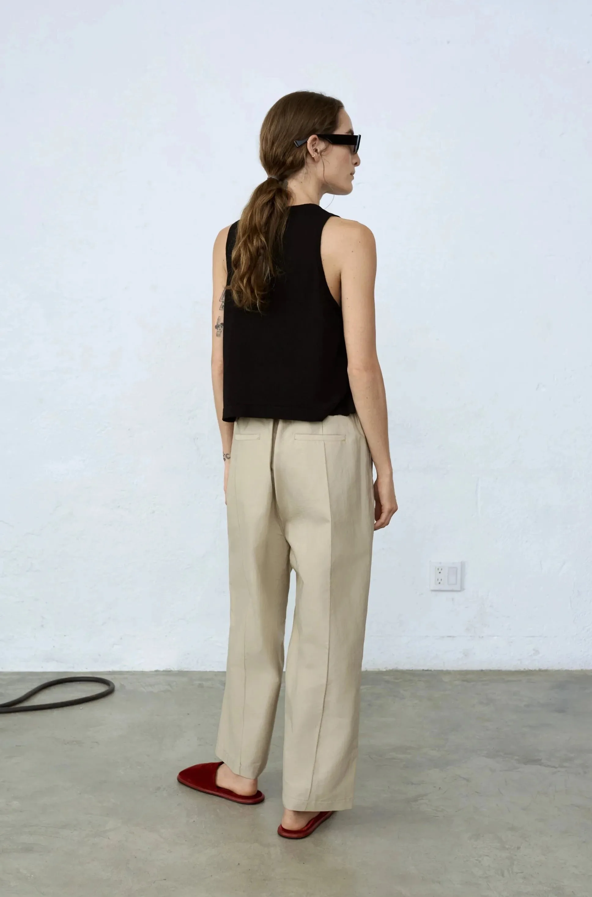 Draped Tailoring Pants, Toasted