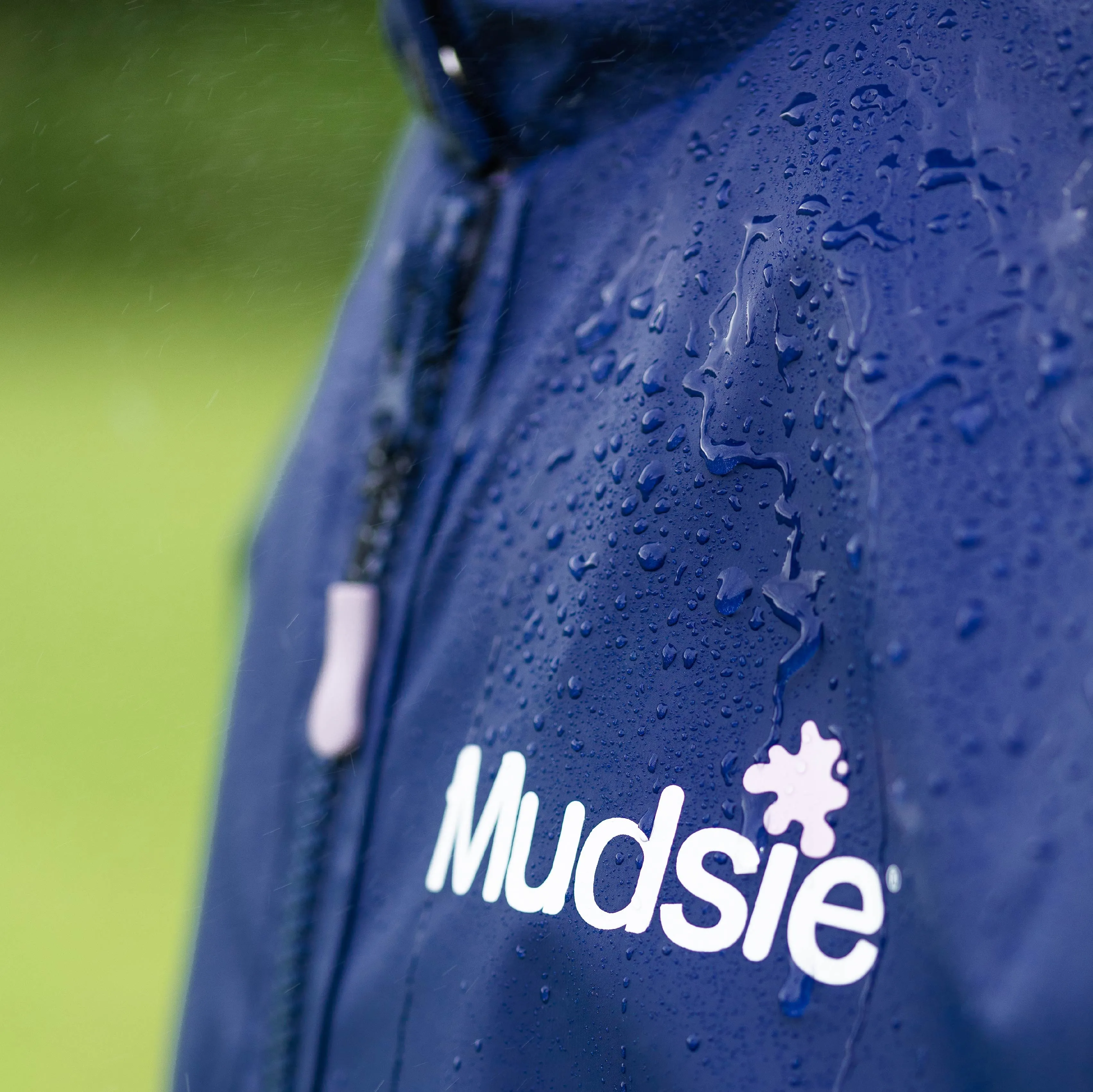 DUSTY PINK LOGO MUDSIE COAT