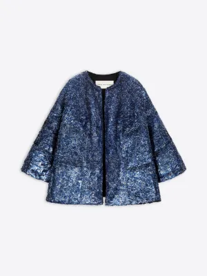 Embellished cocoon jacket