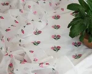 Fancy Kota Doriya Embridery Work Suit In White