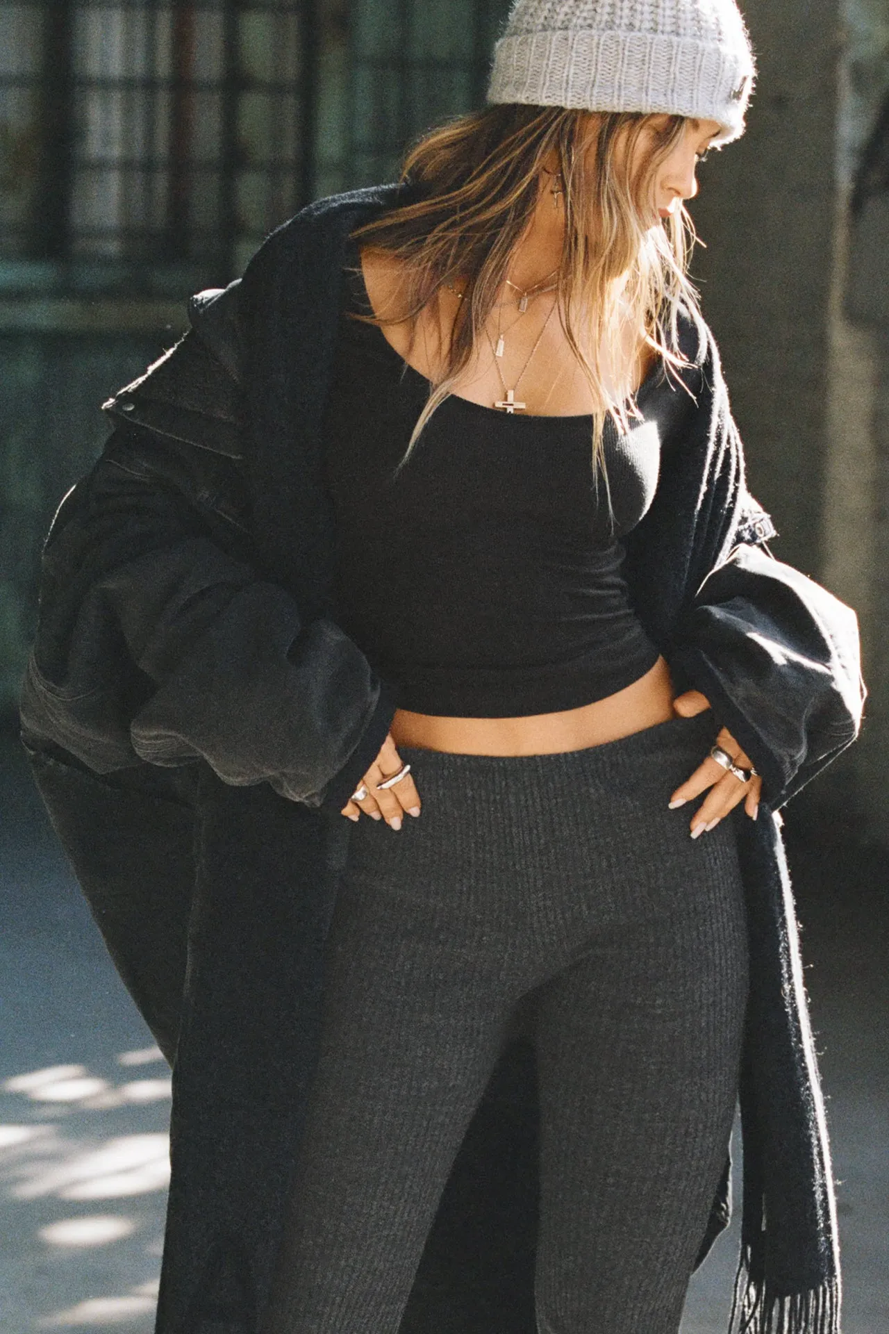Fitted Mini Flare Pant