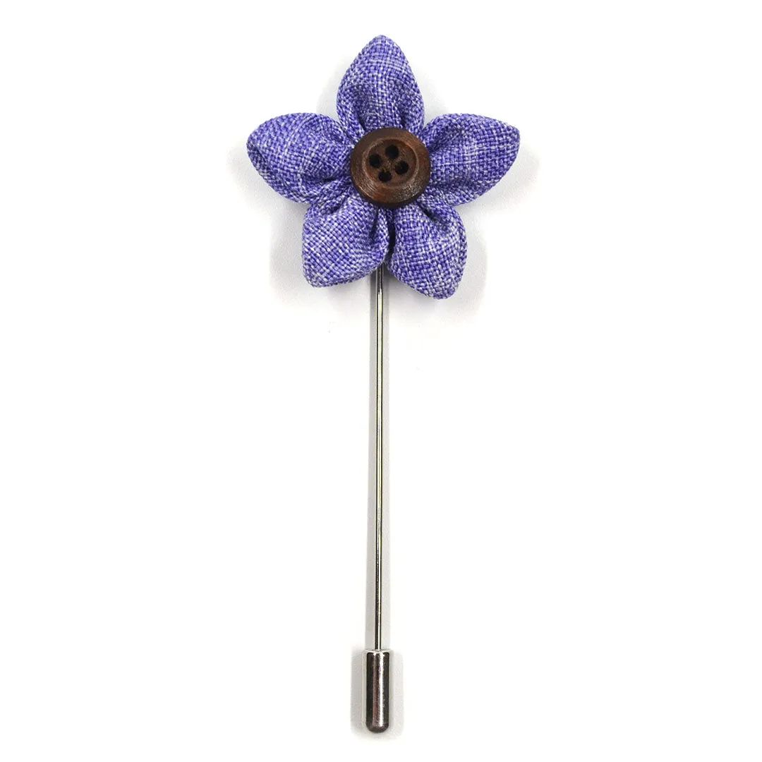 Floral White Lavender Tie Set