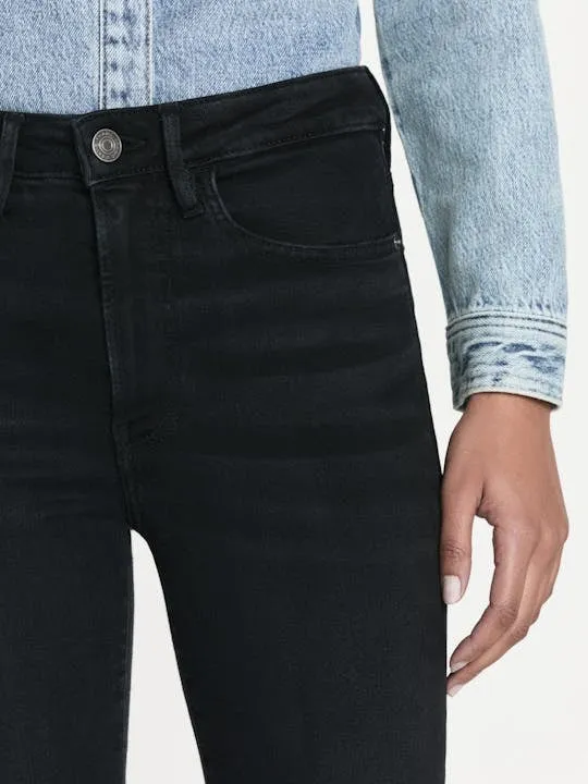 FRAME Le Crop Mini Boot Raw Fray Jeans