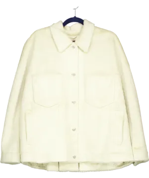 Free People Cream Cozy Opal Swing Jacket UK L