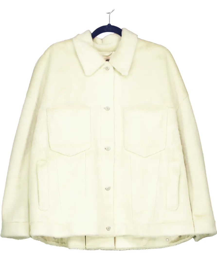 Free People Cream Cozy Opal Swing Jacket UK L