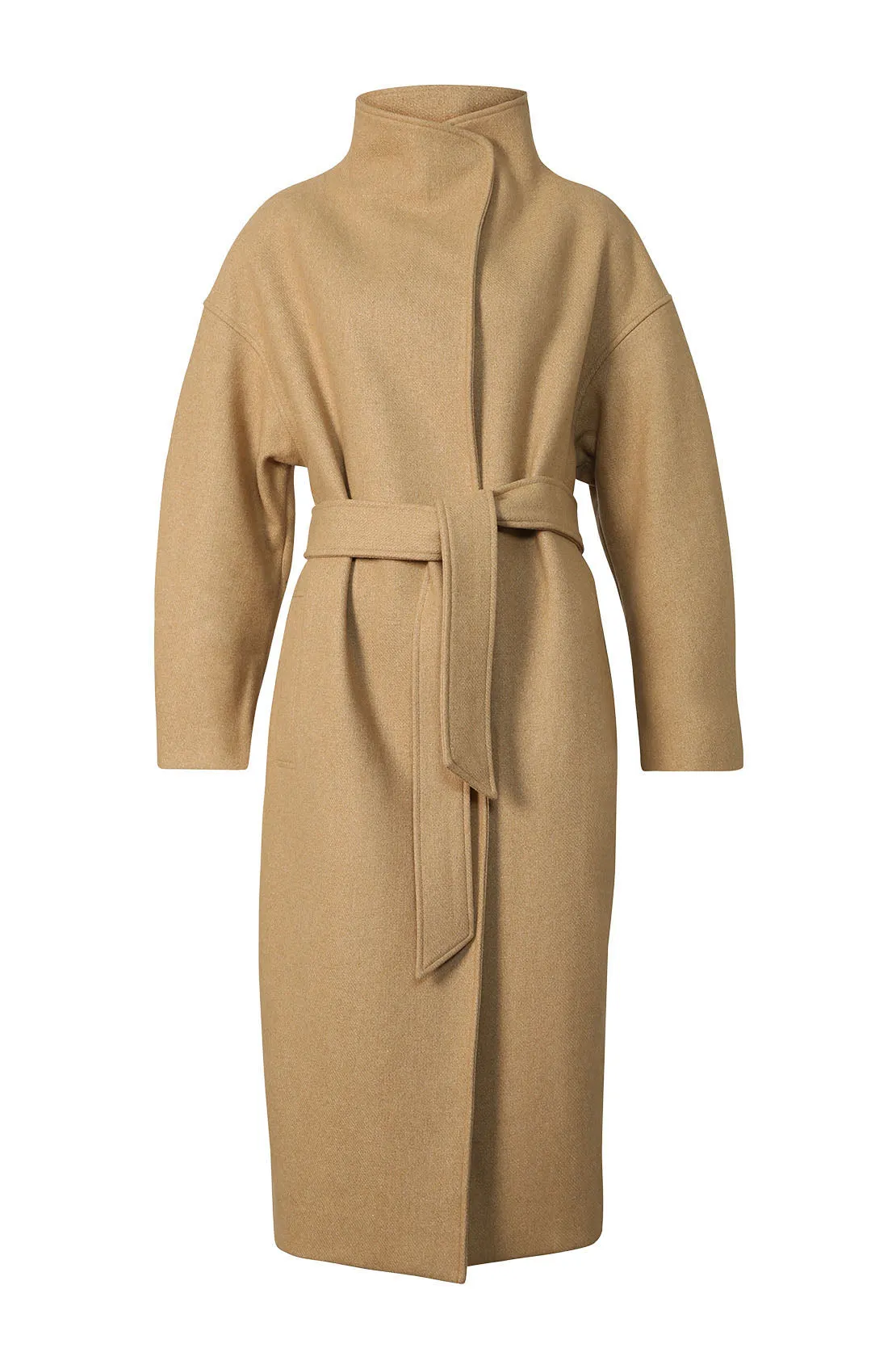 funnel coat / camel