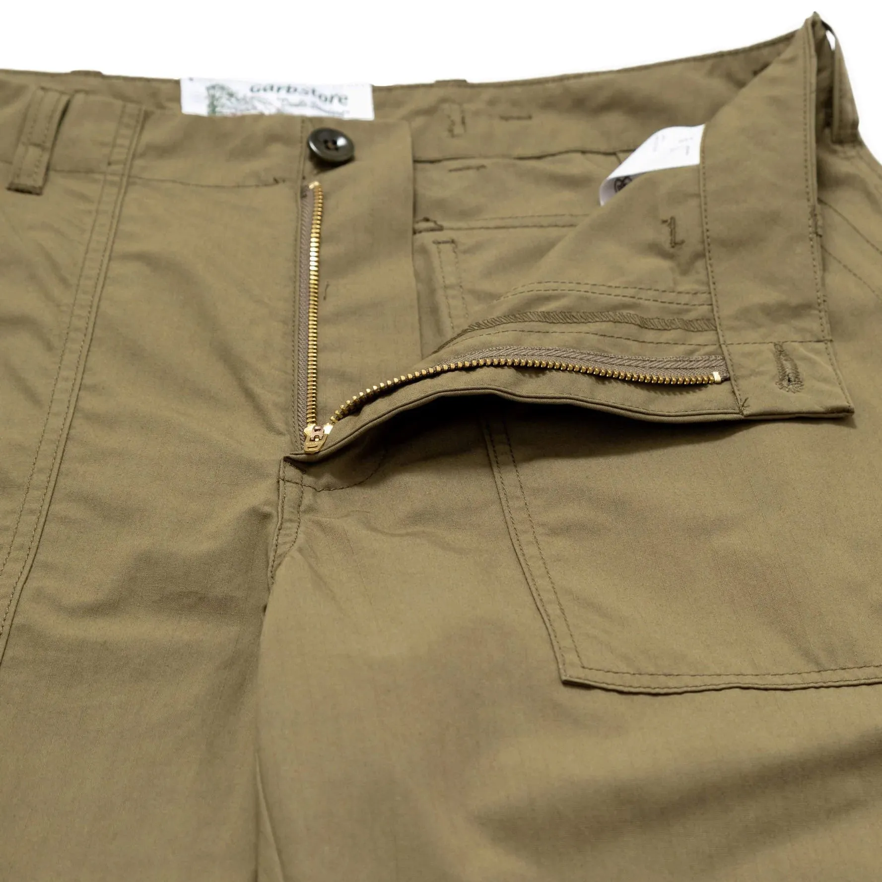 Garbstore Men Ruffle Pants Olive