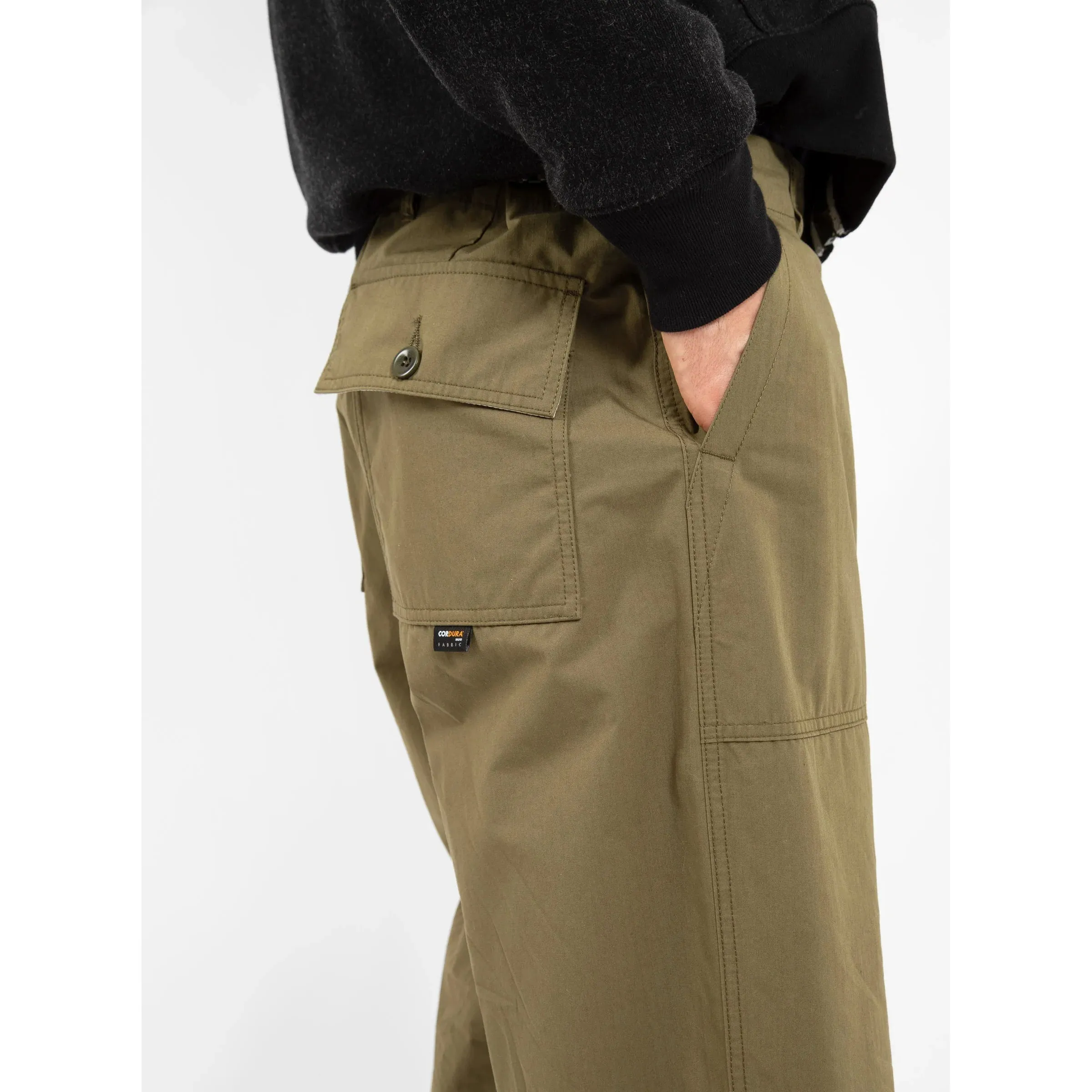 Garbstore Men Ruffle Pants Olive