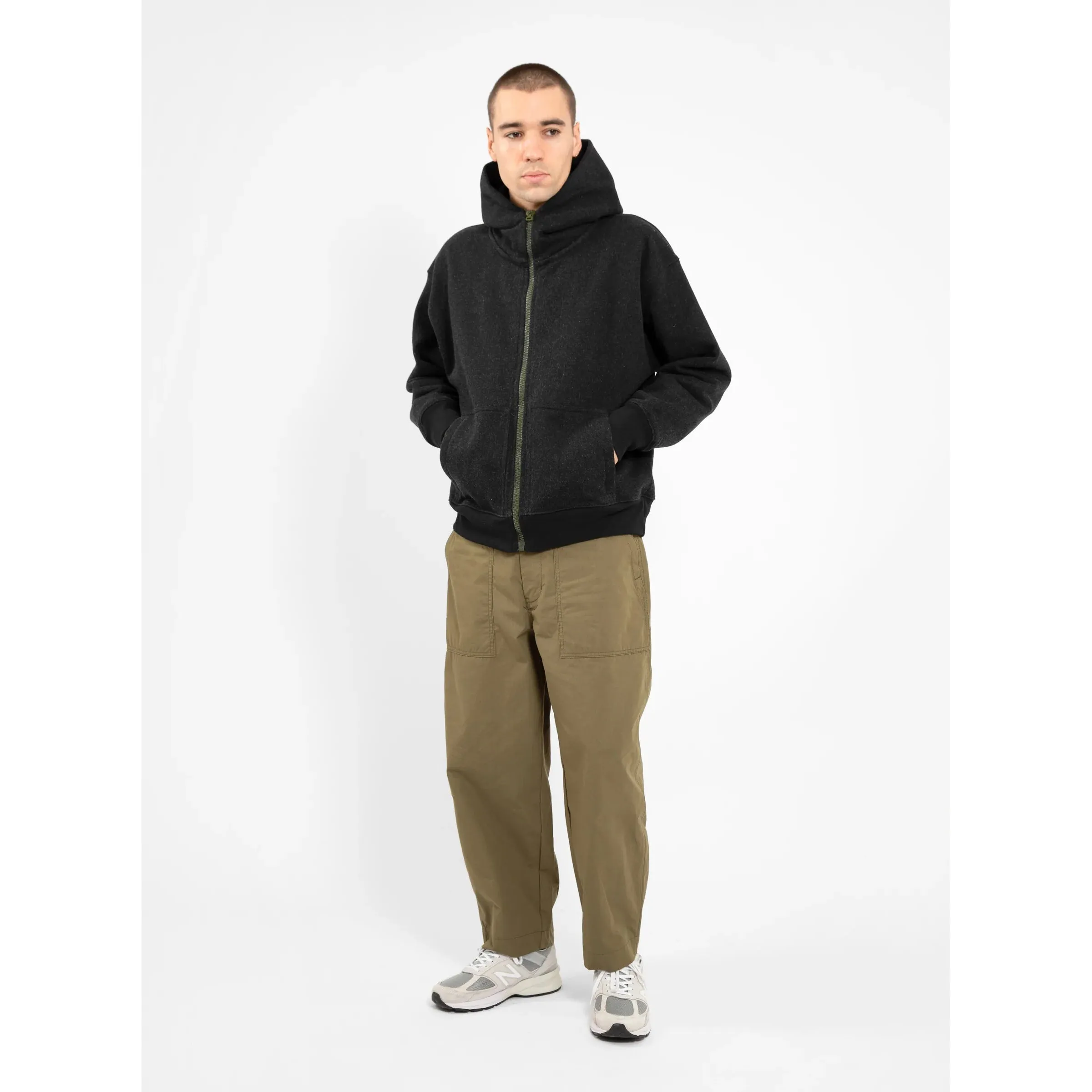 Garbstore Men Ruffle Pants Olive