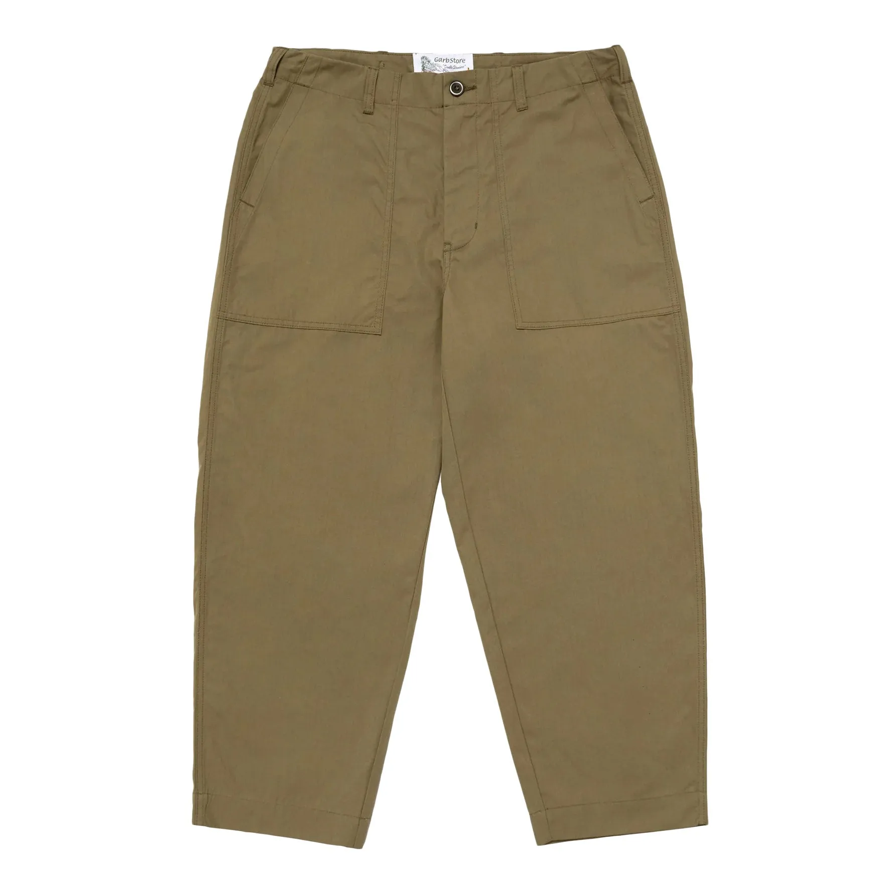 Garbstore Men Ruffle Pants Olive