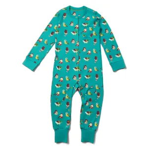 Garden Birds Adaptive Suit With Poppers
