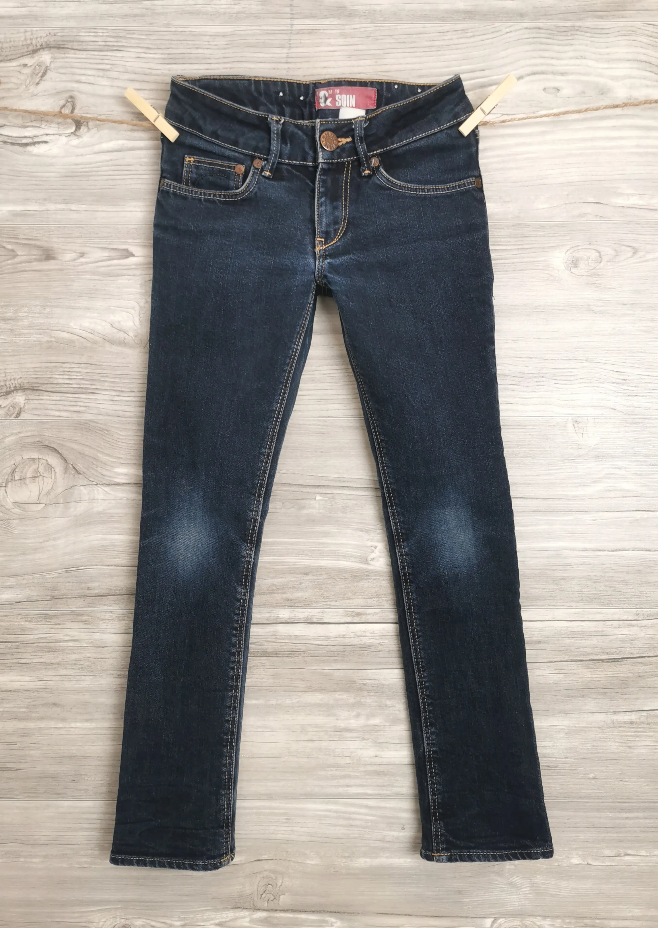 GIRL SIZE 9/10 YEARS - H&M SQIN, Bootcut Jeans VGUC B8