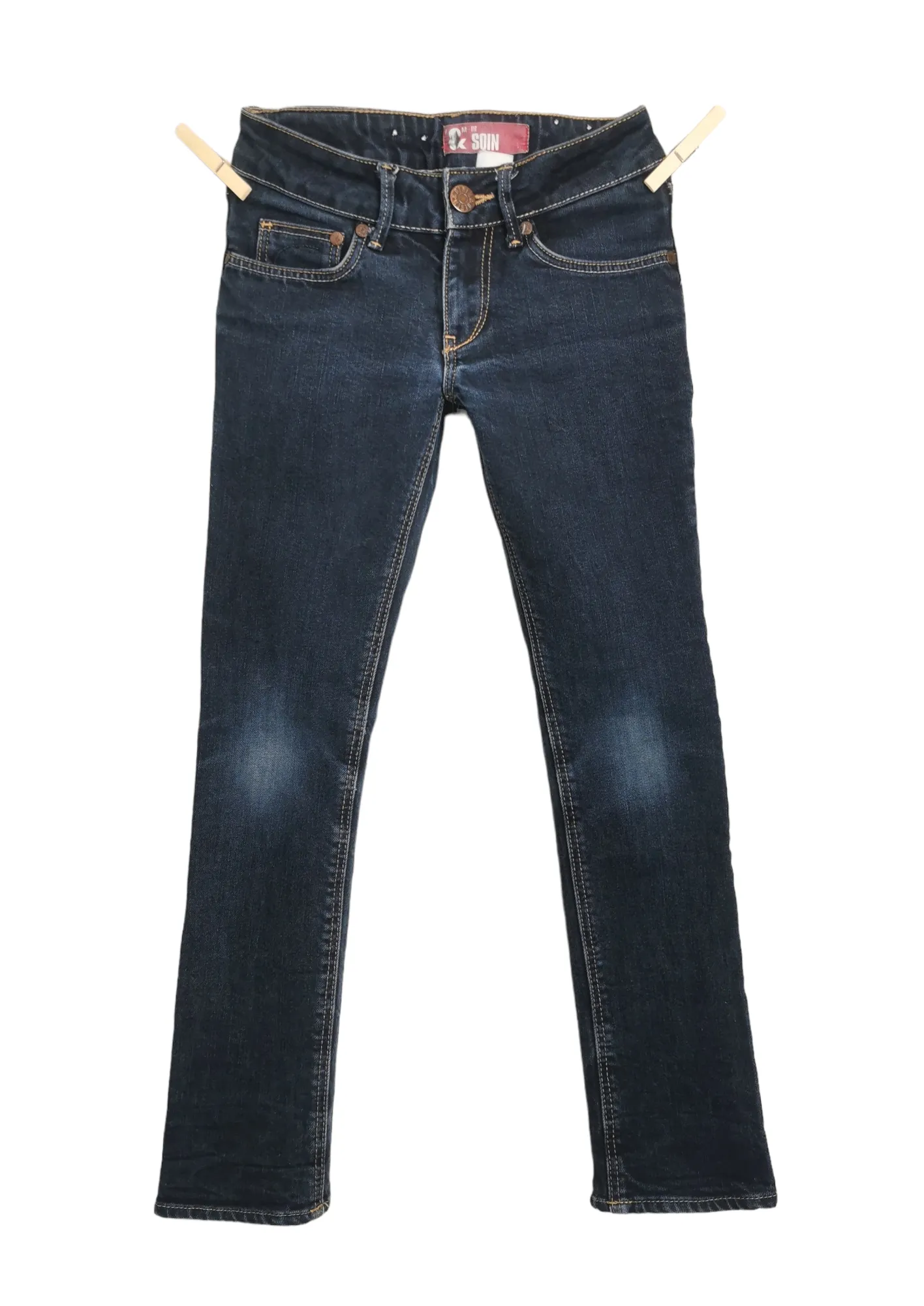 GIRL SIZE 9/10 YEARS - H&M SQIN, Bootcut Jeans VGUC B8