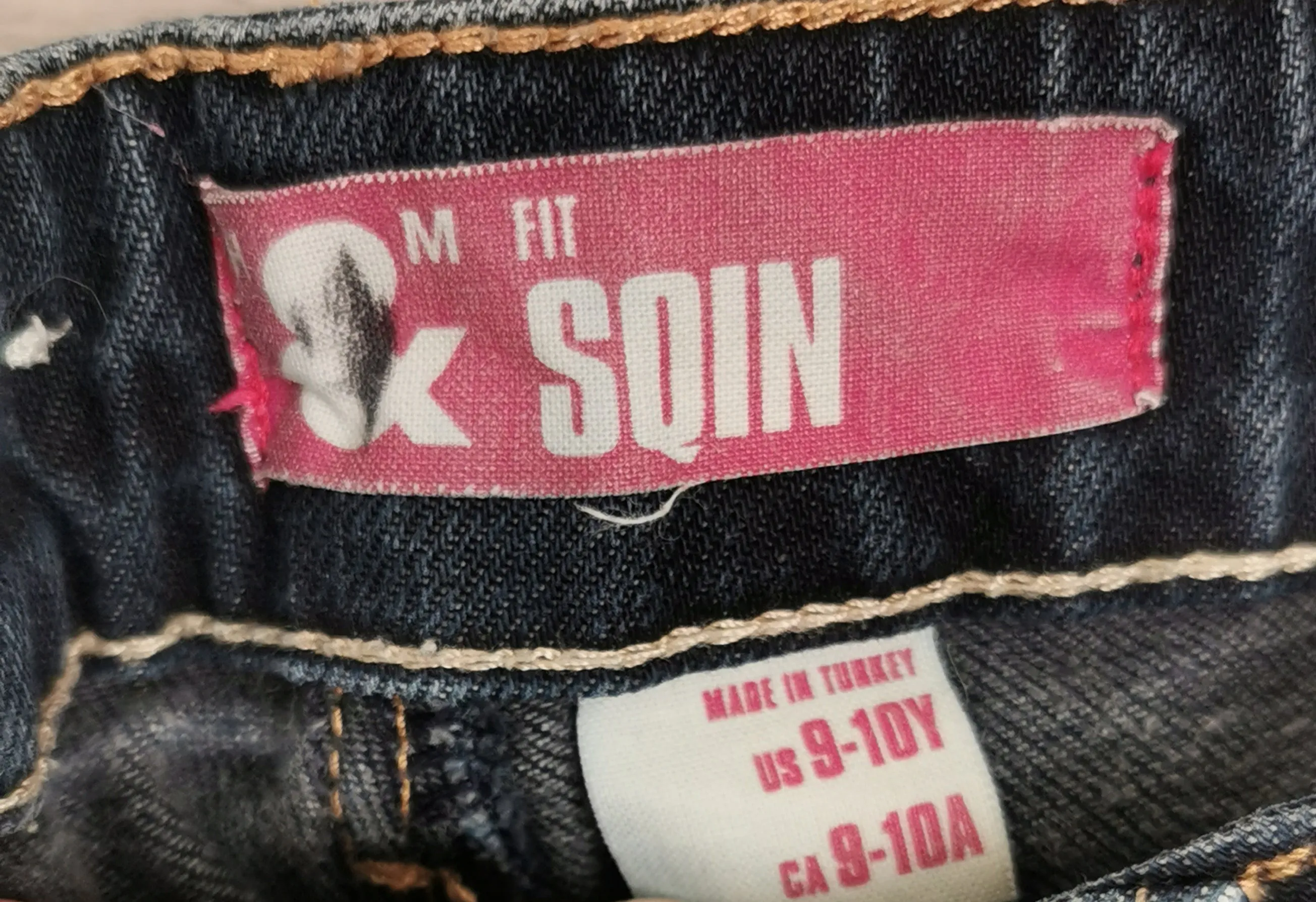 GIRL SIZE 9/10 YEARS - H&M SQIN, Bootcut Jeans VGUC B8