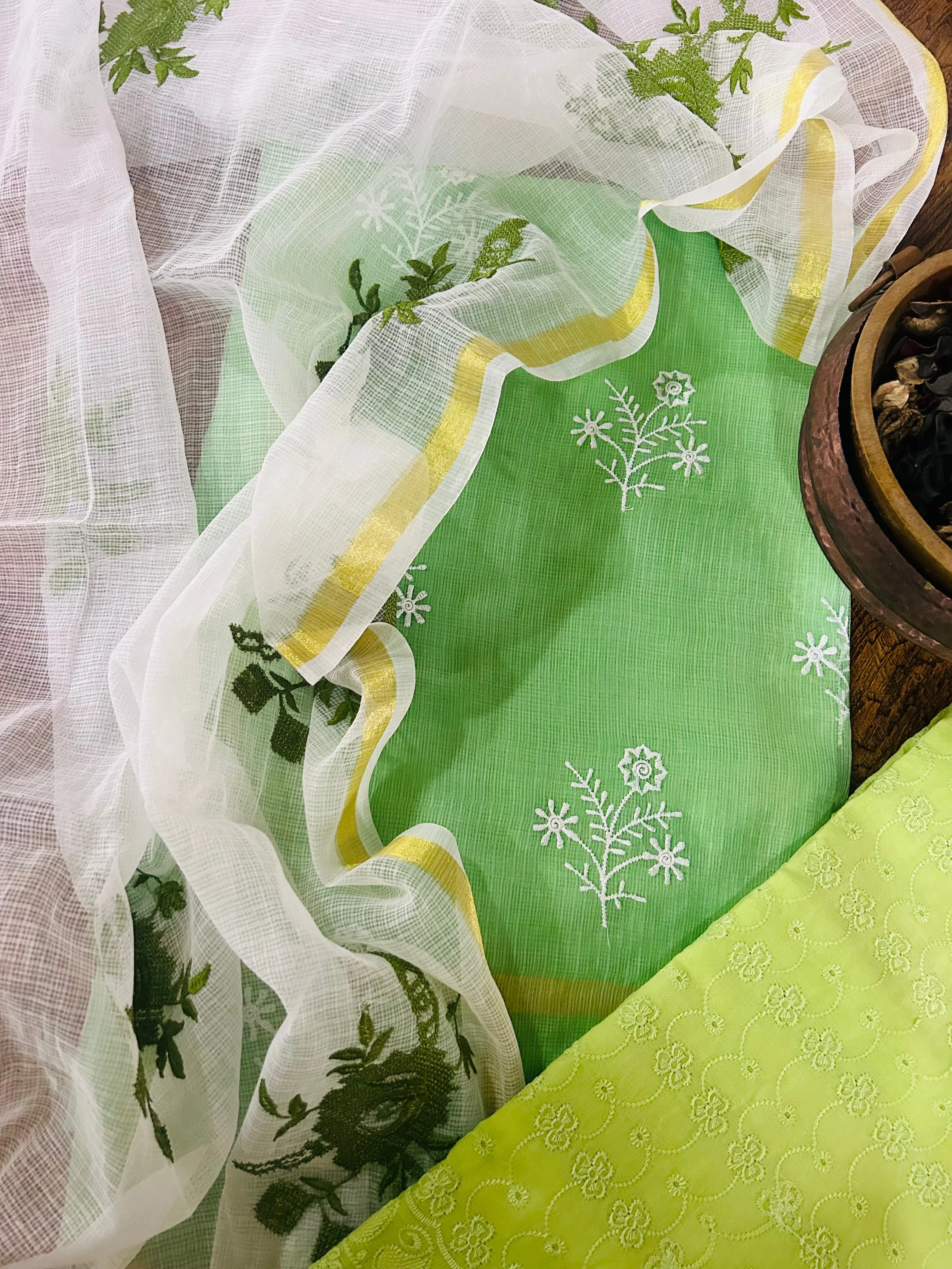 Green Kota Doriya Suit