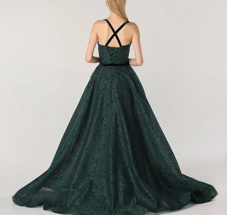 Green Sexy  Evening Dresses   Lace  Fashion Mermaid Evening Gowns