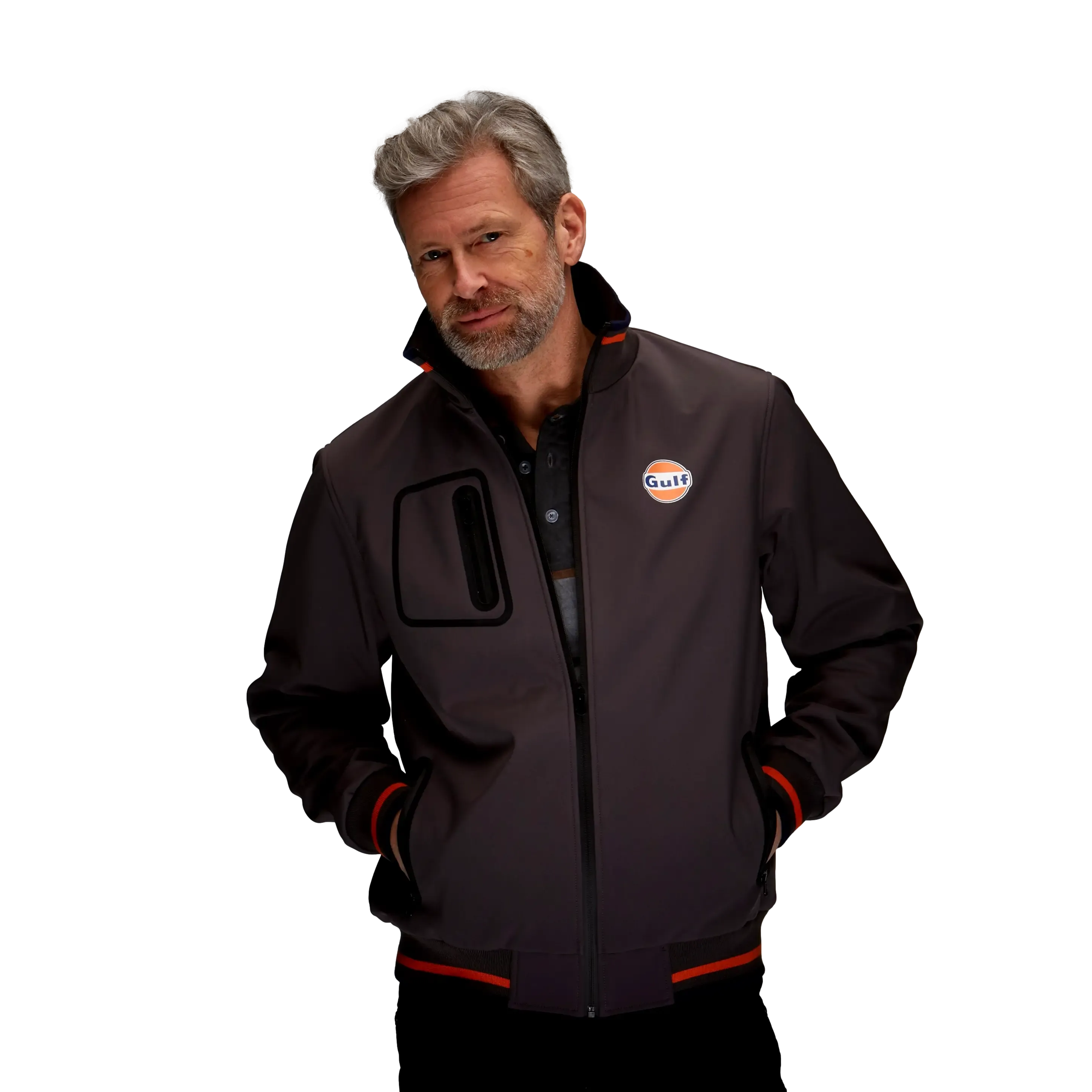 Gulf Vintage Polo in Anthracite