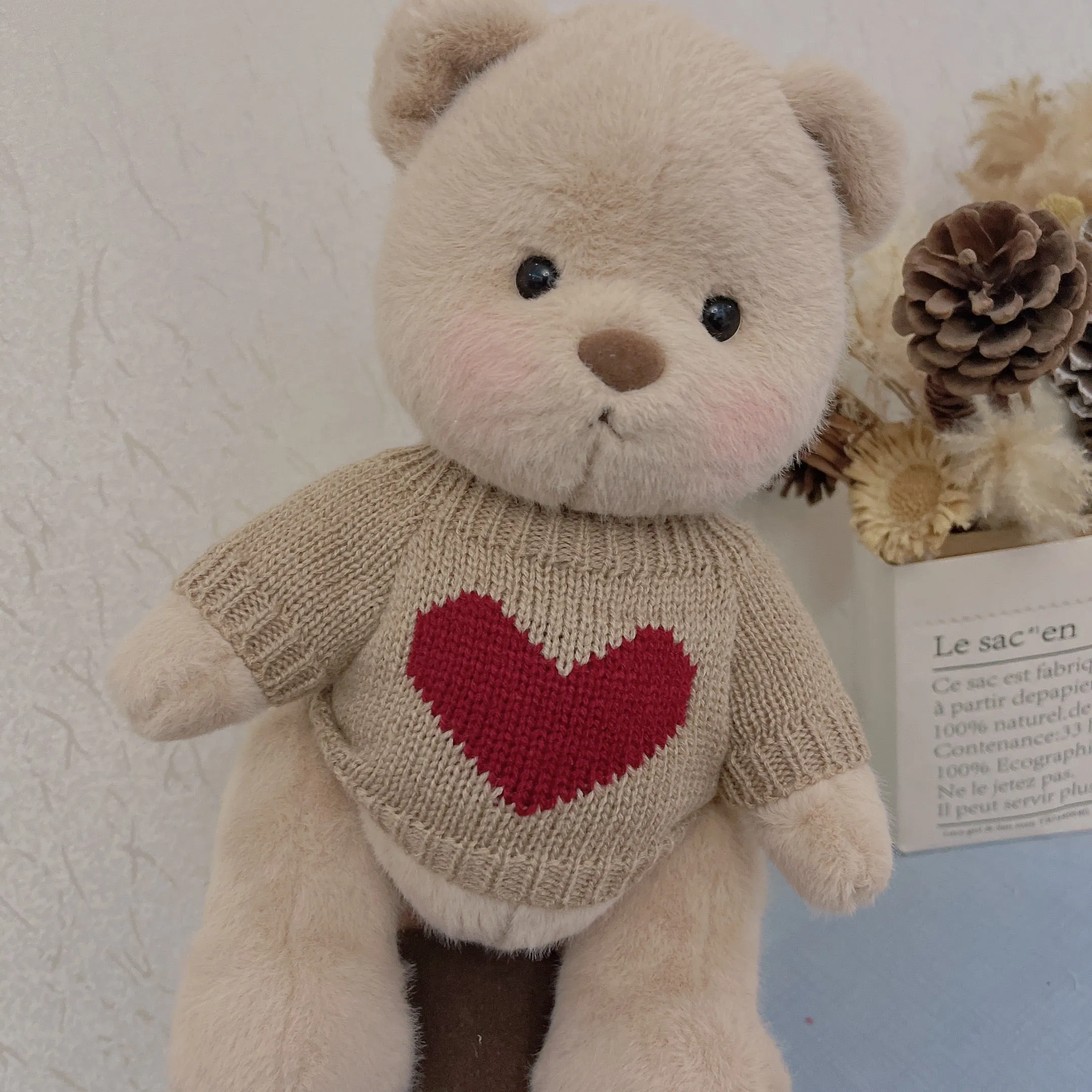 Handmade Cute Teddy Bears With Lotso Bear Suits Stuffed Bear Toys Valentines Day Decor Gifts for Her / Girlfriend Lover Mom Kids