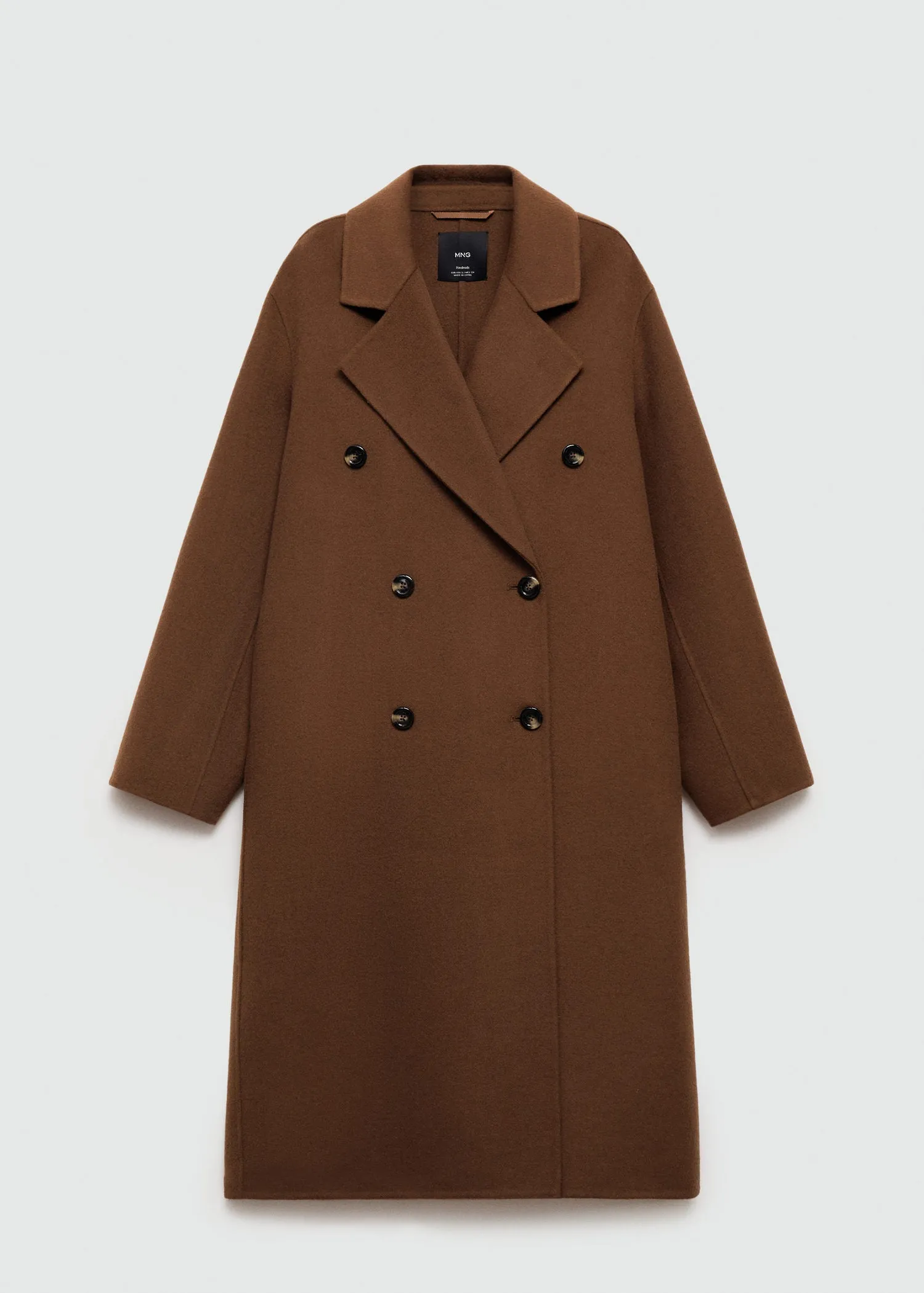 Handmade oversized wool coat - Dark Brown