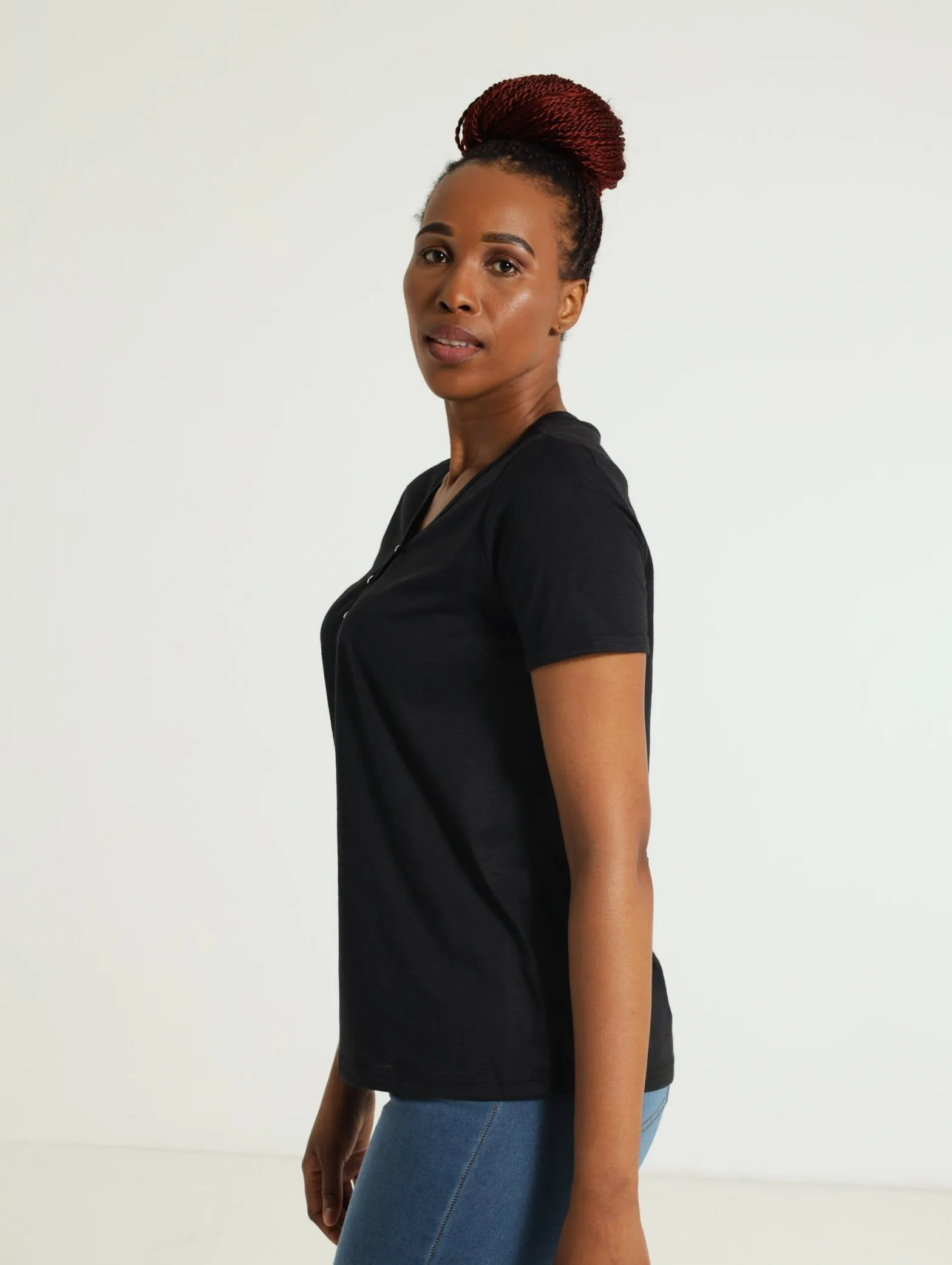 Henley Tee - Black
