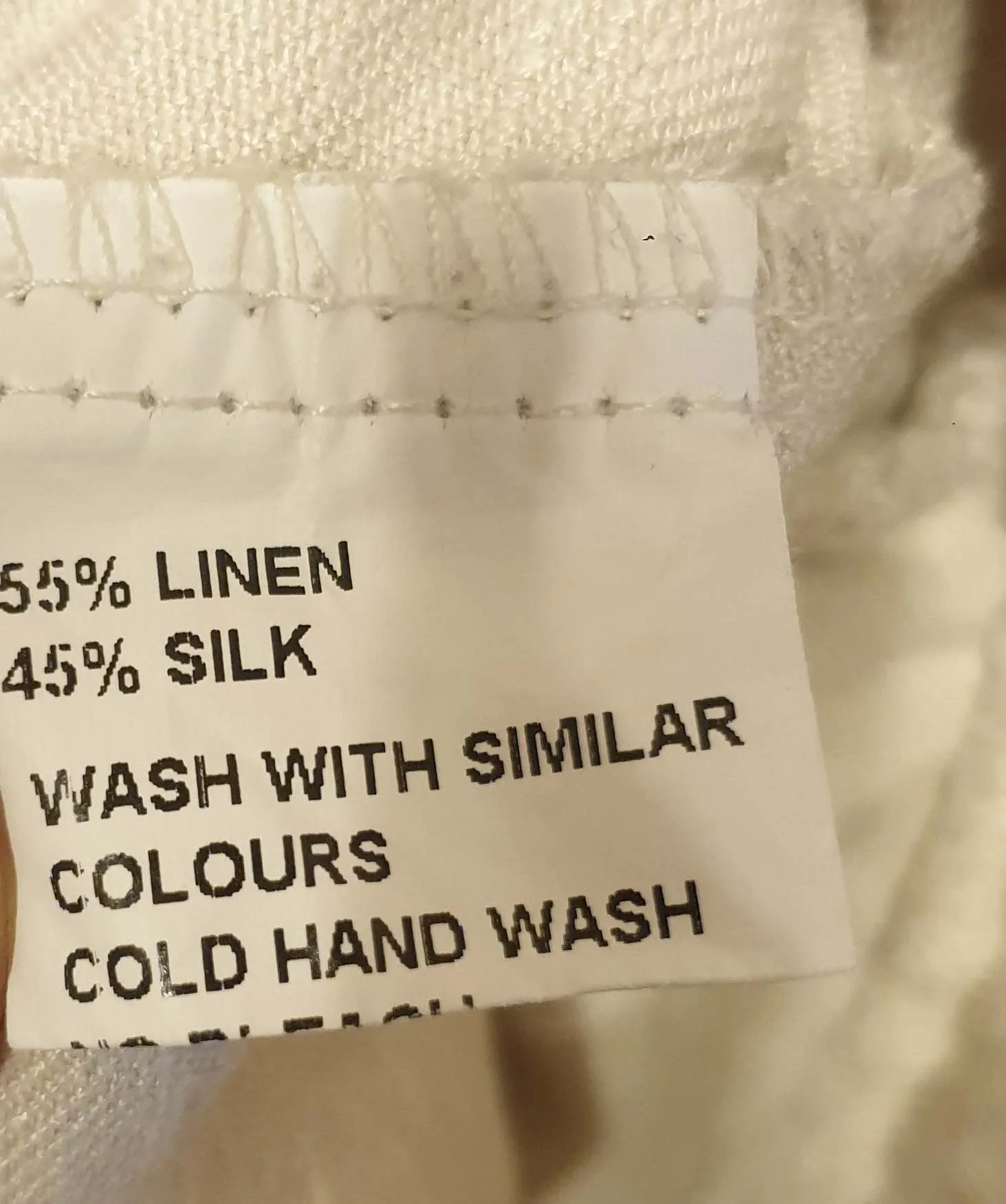 Iris Maxi natural linen/silk pants size 8